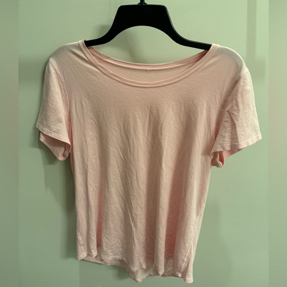 Light Pink Short Sleeve Top-Size 8